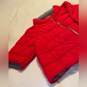 Chico’s cropped puffer jacket